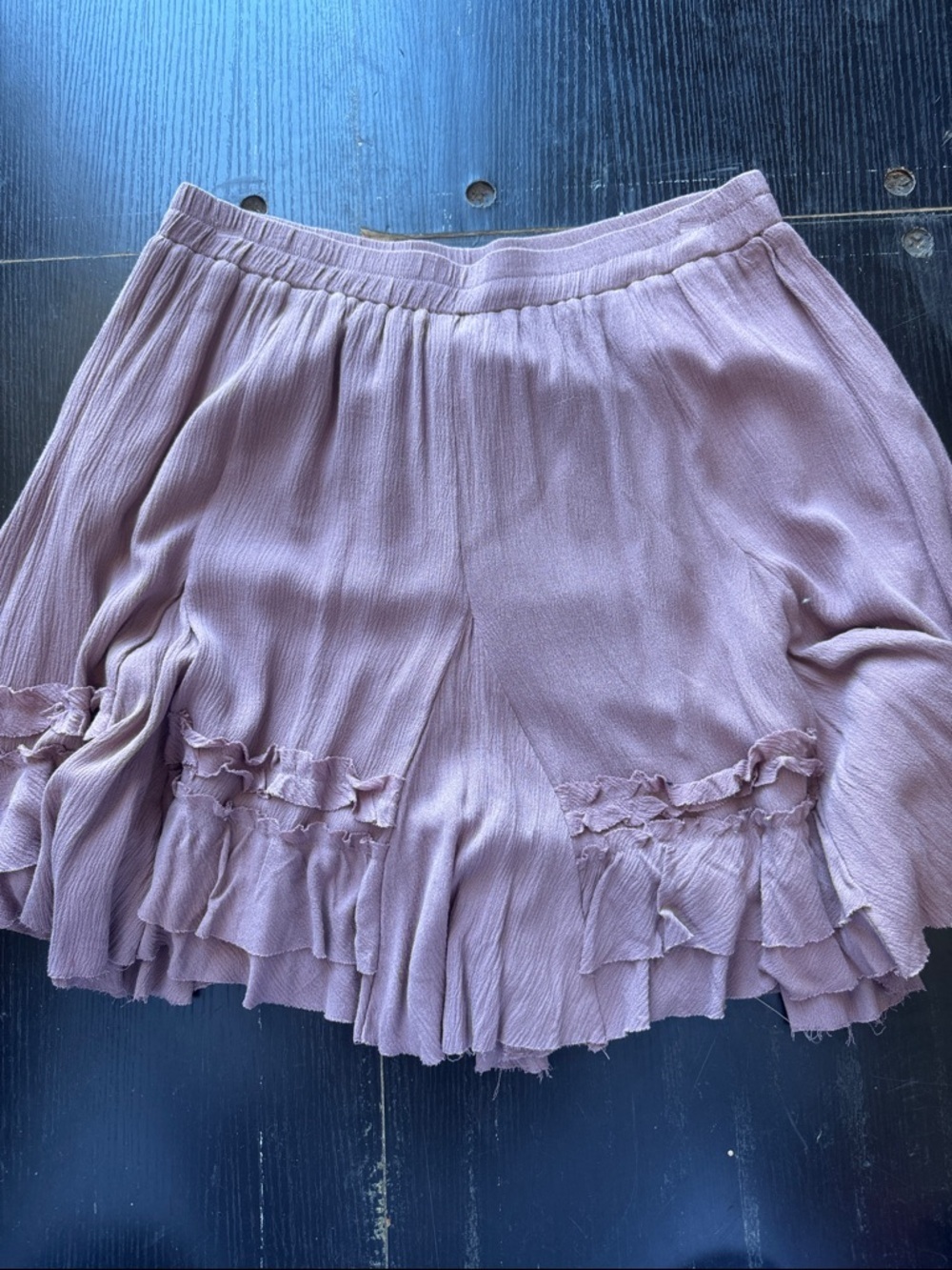 Wishlist Mauve Ruffle Mini Skirt